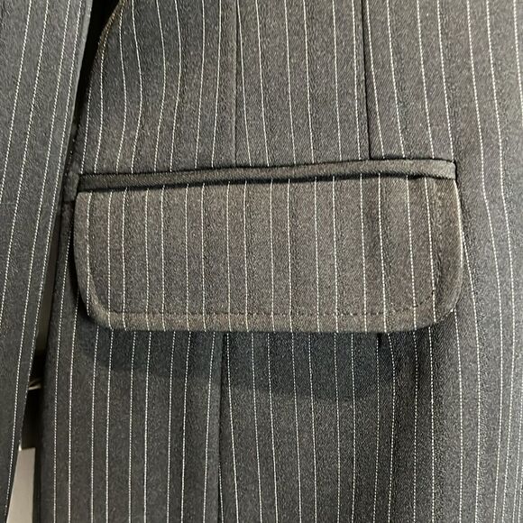 Buffalo David Bitton Women’s Black Pinstripe Suit|| Blazer Sz M/L, Pants Sz 30 - Picture 6 of 16